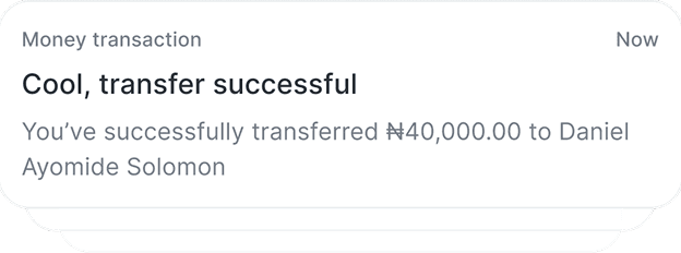 Instant notifications